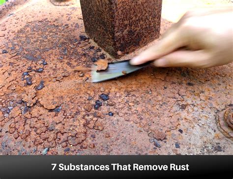 how to remove rust from metal lunch box|rusty metal removal.